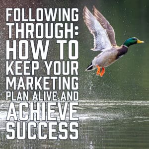 Following Through- How to Keep Your Marketing Plan Alive and Achieve Success